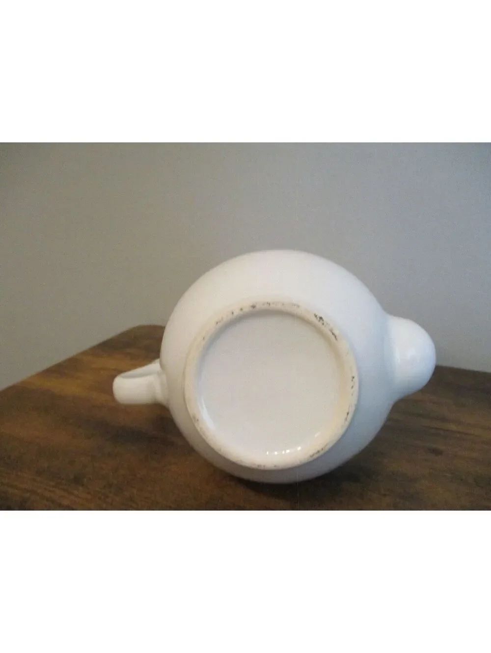 Vintage Korean White Porcelain Crane Teapot • Pine Tree